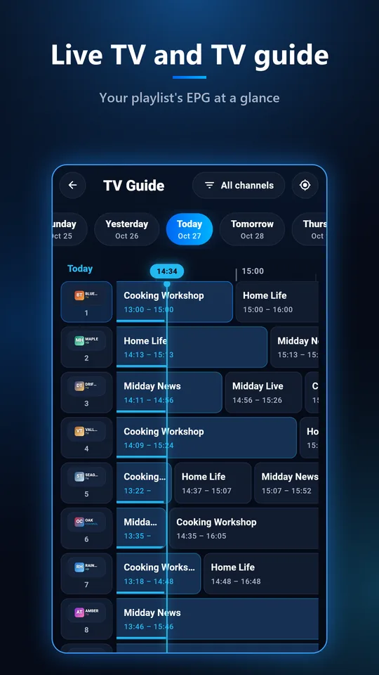 Nexora IPTV Player — Screenshots 3