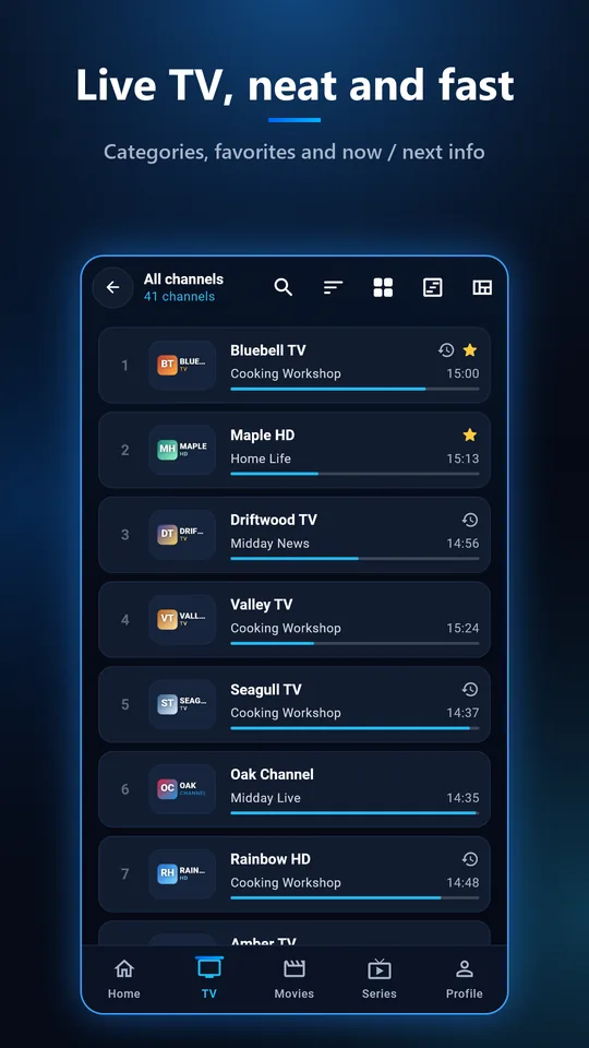 Nexora IPTV Player — Screenshots 2